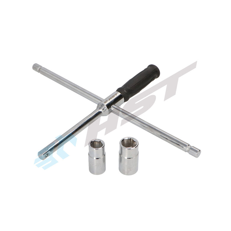 Saliekamā automašīnas riteņu atslēga 1/2" 17-23mm HST0394