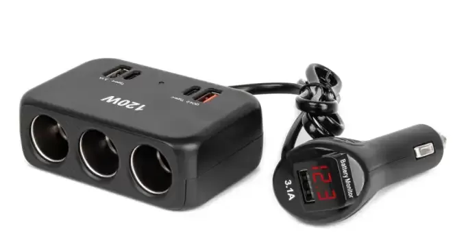 Automašīnas piepīpētāja sadalītājs 12 / 24V AMIO04366