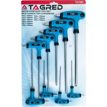 Sešstūra atslēgu komplekts TAGRED TA1043