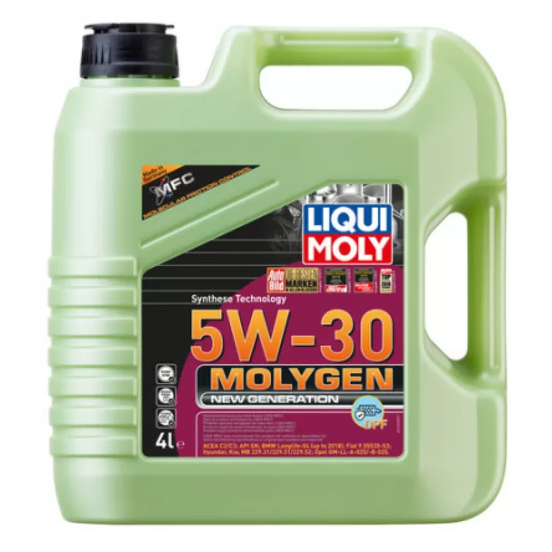 Motoreļļa LIQUI MOLY Molygen New Generation 5W-30 DPF 4L 21225
