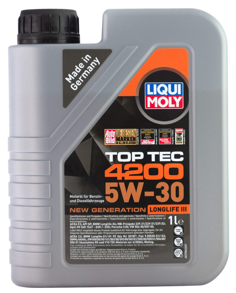 Motoreļļa LIQUI MOLY TOP TEC 4200 5W-30 1L 8972