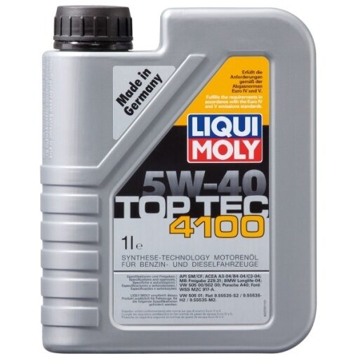 Motoreļļa LIQUI MOLY TOP TEC 4100 5w40 1L