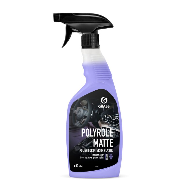 Plastmasas tīrītājs-polirols "Polyrole Matte" (ar vīnogu aromātu) 600 ml