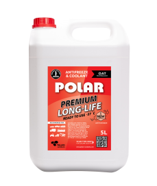 POLAR Antifrīzs Premium Long Life -37*C, G12+, VW TL774-D/F, sarkans 5L
