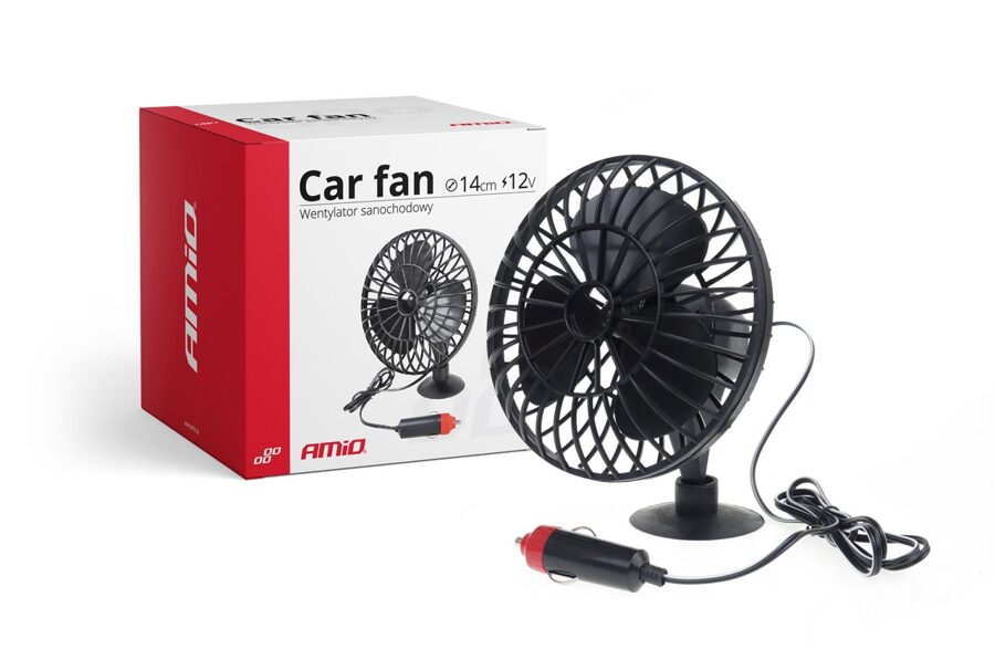 Auto ventilators ar piesūcekni miniFAN 12V AMIO02235