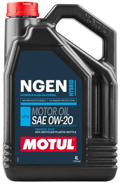 Motoreļļa MOTUL NGEN hybrid SAE 0W20 4L