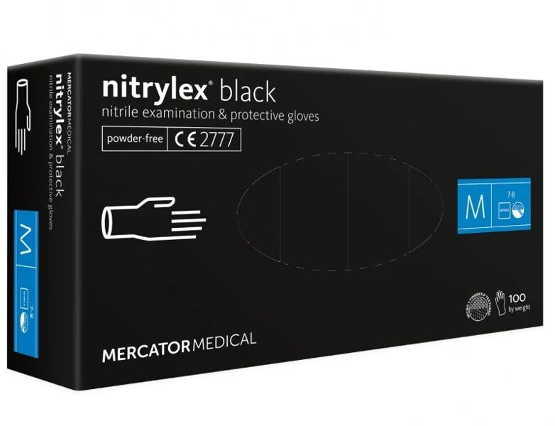 Melni nitrila cimdi, M izmērs, 100 gab. RD30104003